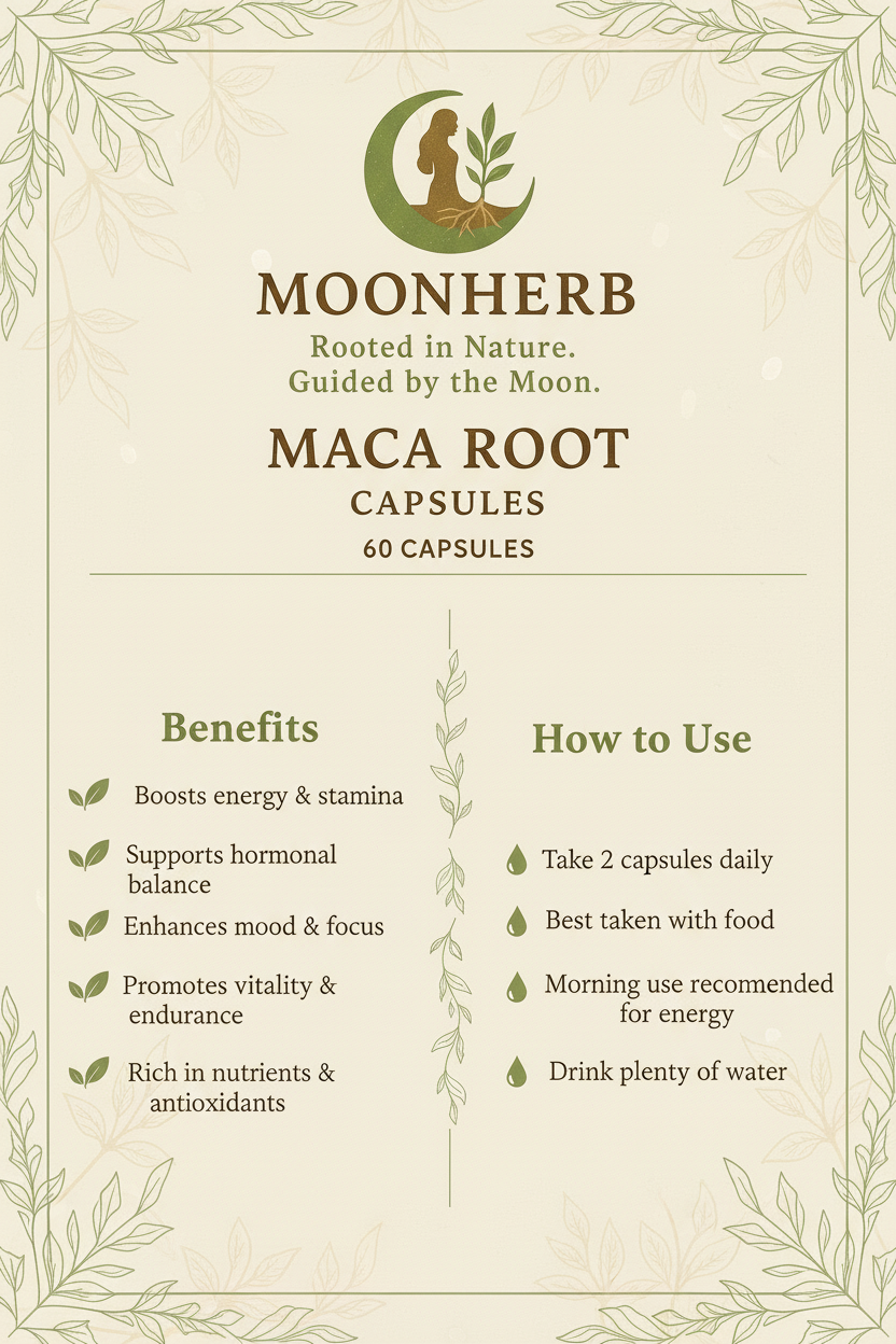 MACA ROOT CAPSULES 60s